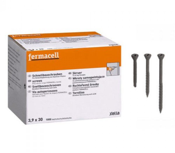 boite orange et blanche d'accessoires de vis pour une autoperceuse