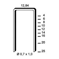 Agrafe A 8 mm en acier galvanisé