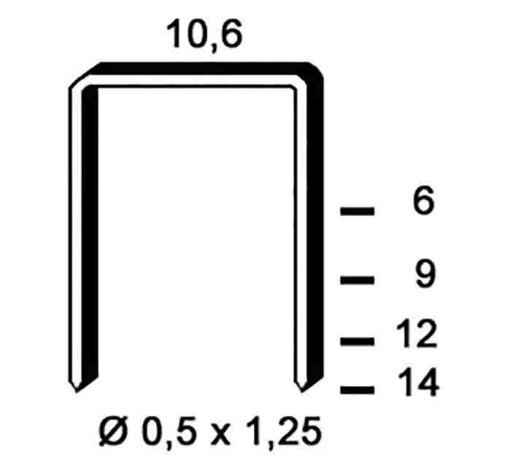 Agrafes PF-06 galvanisées