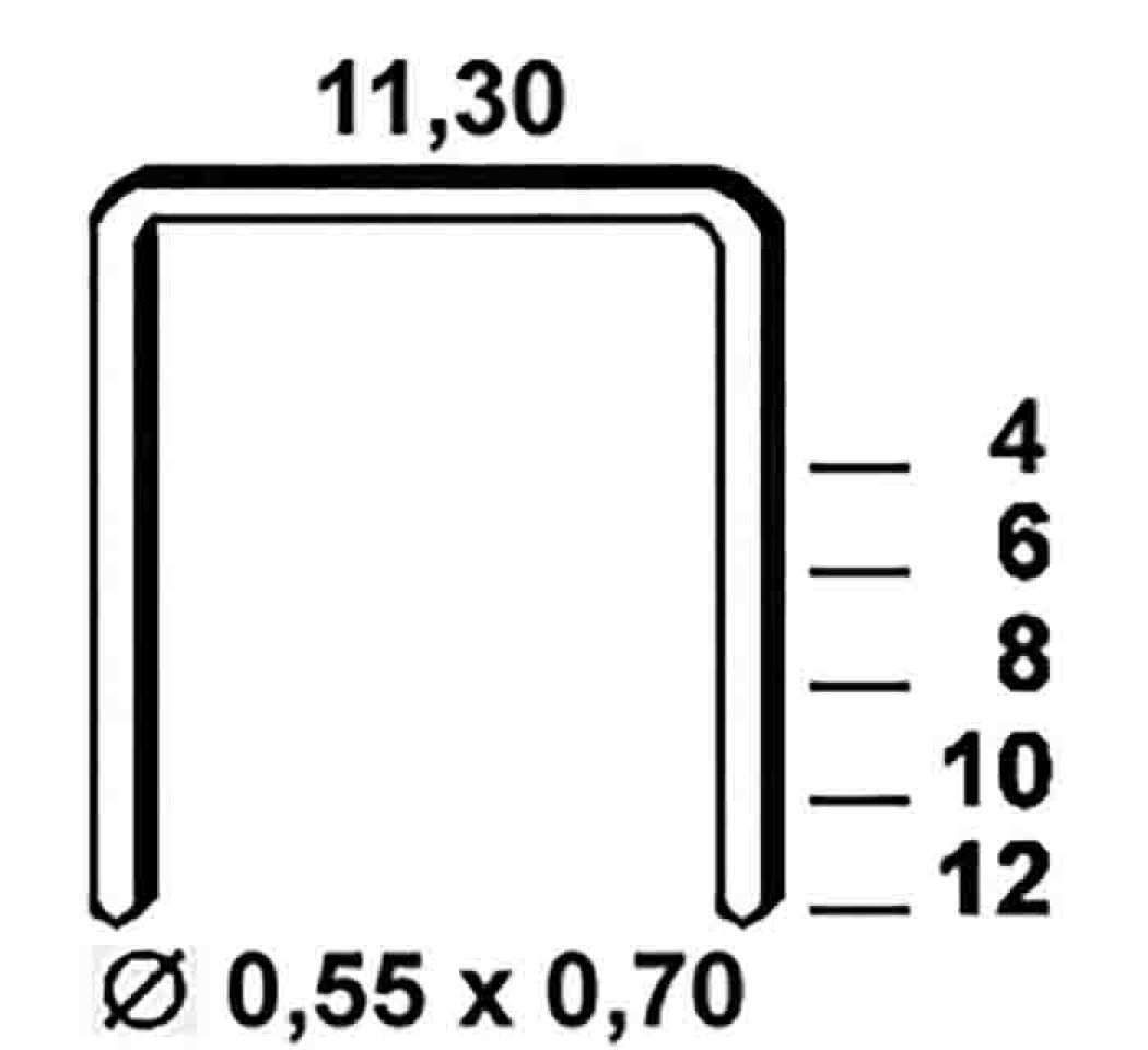 Agrafes VX-14 galvanisées