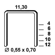Agrafes VX-14 galvanisées