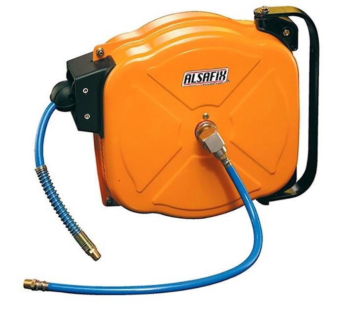 Enrouleur pneumatique mural avec raccord 1/4"