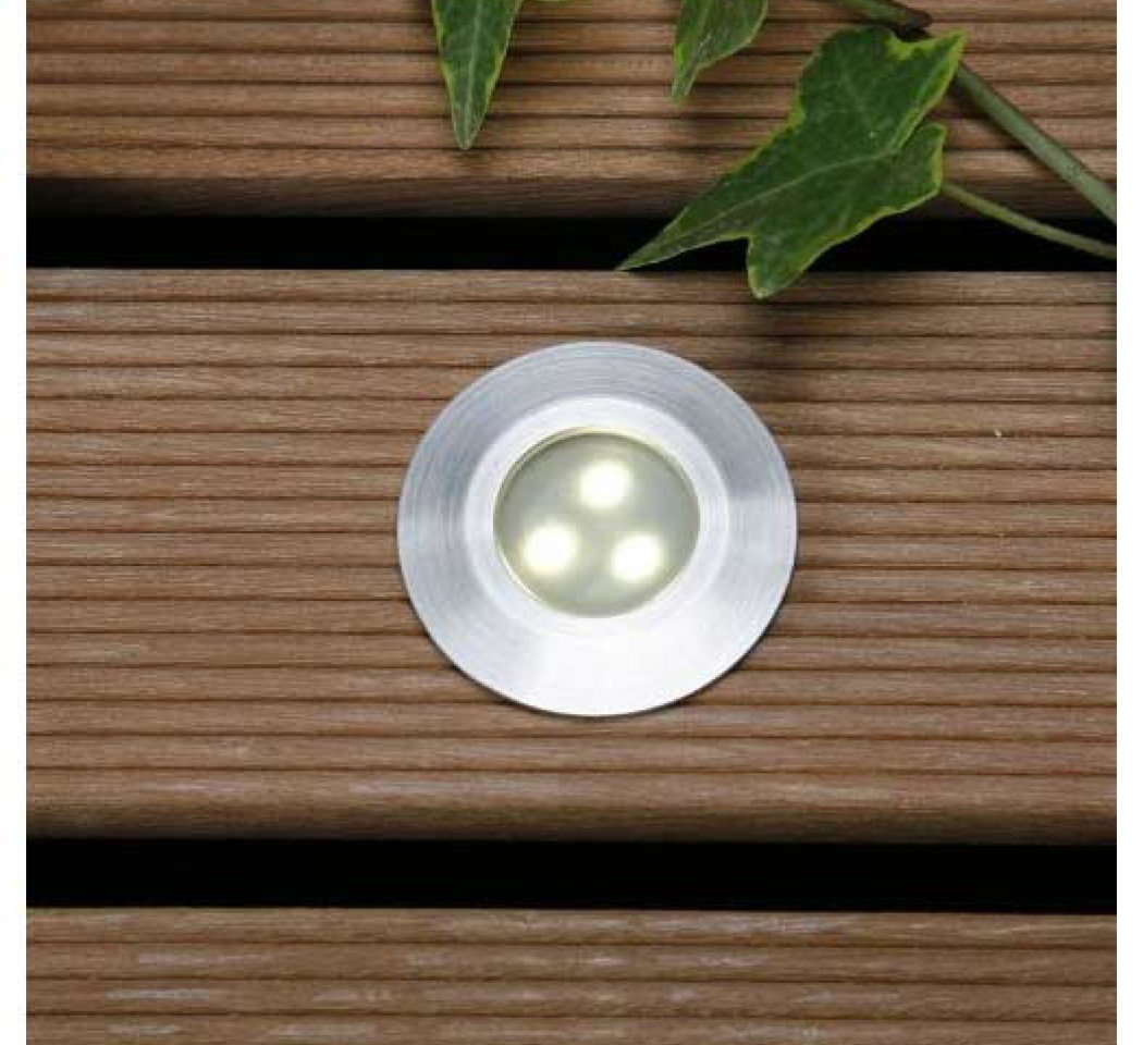 Spot led encastré Alpha, pour terrasse, blanc