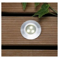 Spot led encastré Alpha, pour terrasse, blanc