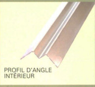Profil d'angle intérieur en aluminium, 2700 mm