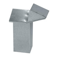 Angle pour barrière à escargots en métal galvanisé gris L 7 cm x H 20 cm