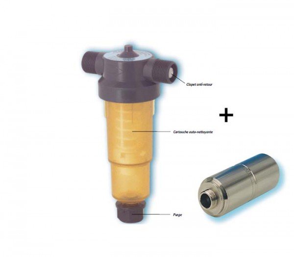 Kit filtre + anti-tartre magnétique