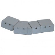 5 arrêts de plaques alu pour profil de bordure 16 mm