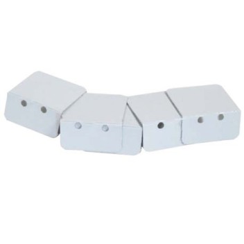 Vignette 5 arrêts de plaques alu pour profil de jonction 32 mm
