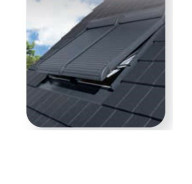 Volet roulant solaire ARZ Solar pour fenêtre de toit - 55 x 78 cm