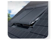 Volet roulant solaire ARZ Solar pour fenêtre de toit - 55 x 78 cm