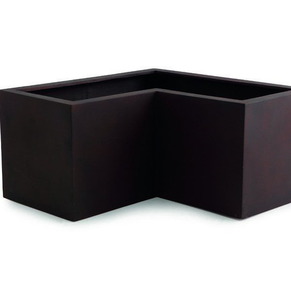 Vase d'angle Aspen couleur rouille