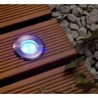 Spot encastré Astrum, pour terrasse, couleur bleue