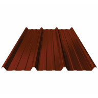 Bac acier 63/100 105 cm x 300 cm, rouge (RAL8012), anti condensation