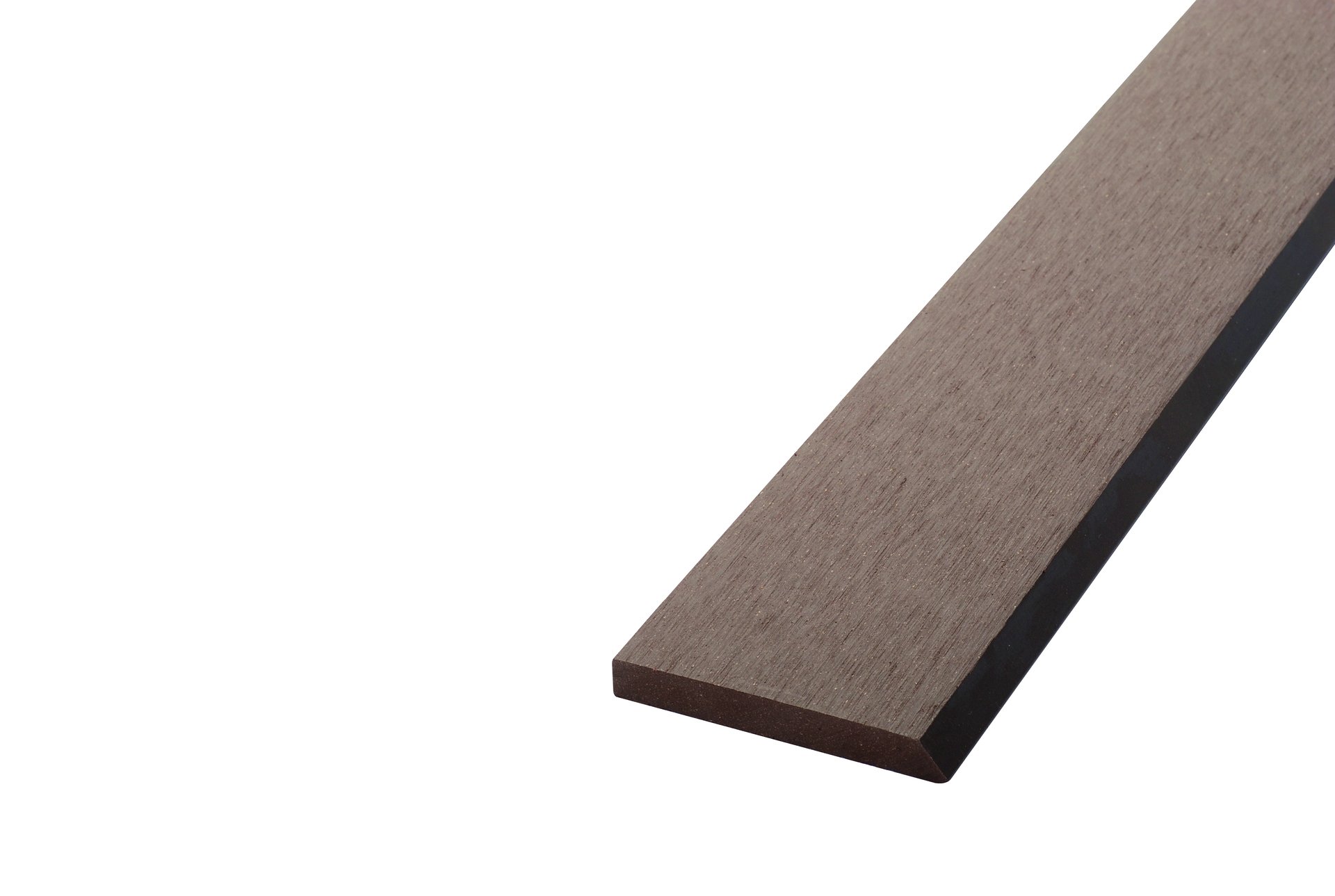 Lame de bardage composite plein, pose ajourée, 2700 x 75 x 10 mm, chocolat