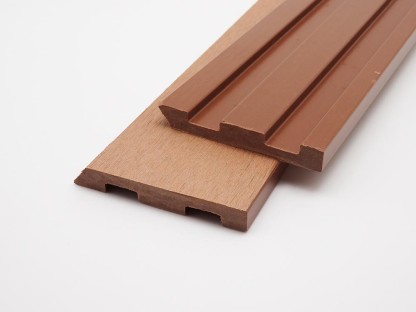 Vignette Lame de bardage composite plein, pose ajourée, 2700 x 75 x 10 mm, chocolat