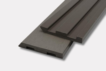Vignette Lame de bardage composite plein, pose ajourée, 2700 x 75 x 10 mm, ebony