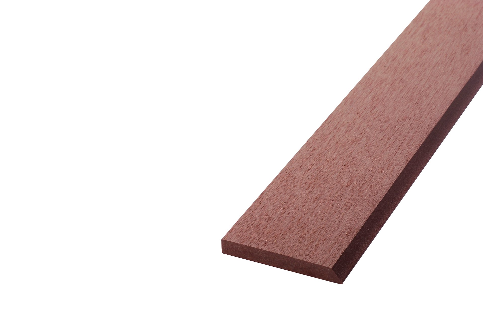 Lame de bardage composite plein, pose ajourée, 2700 x 75 x 10 mm, redwood