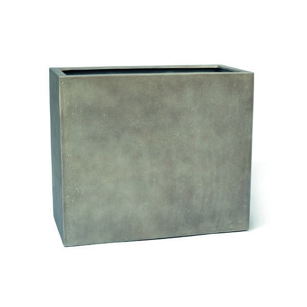 Vase rectangulaire haut étroit Bedford2 aspect béton