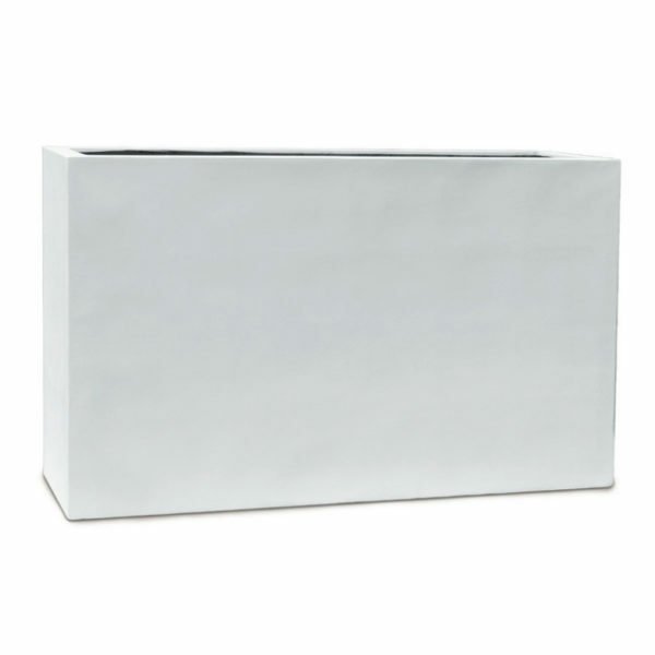 Vase haut rectangulaire Belfast couleur Blanc 150 cm