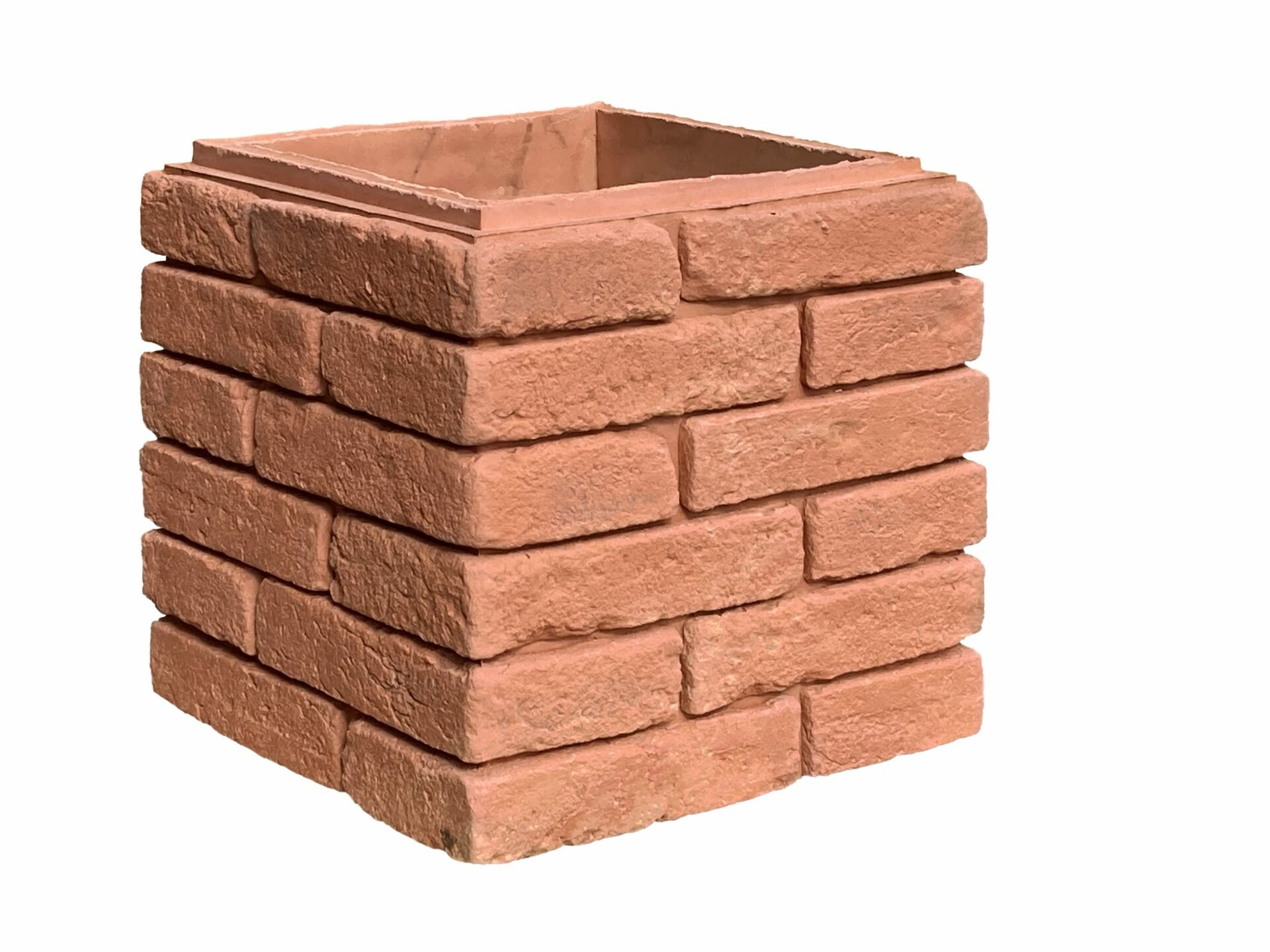 Elément Brique ton rouge pour pilier