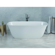 Baignoire ilôt BORA en marbre reconstitué brillant