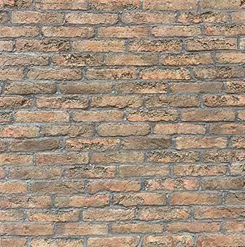 Parement brique Old School ton rouge cuivré
