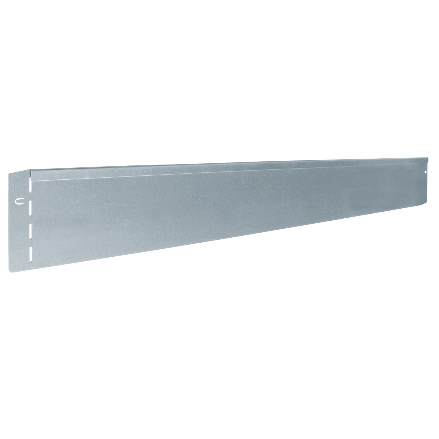 Bordure de pelouse en métal galvanisé gris L 118 cm x H 12,5 cm
