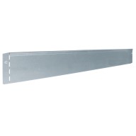 Bordure de pelouse en métal galvanisé gris L 118 cm x H 12,5 cm
