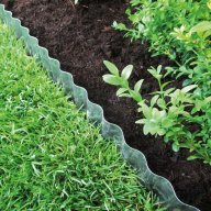 Bordure de pelouse ondulée en métal galvanisé L 500 cm x H 14 cm