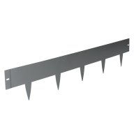 Bordures de pelouse « Spina », en métal galvanisé gris L 103 cm x H 16cm