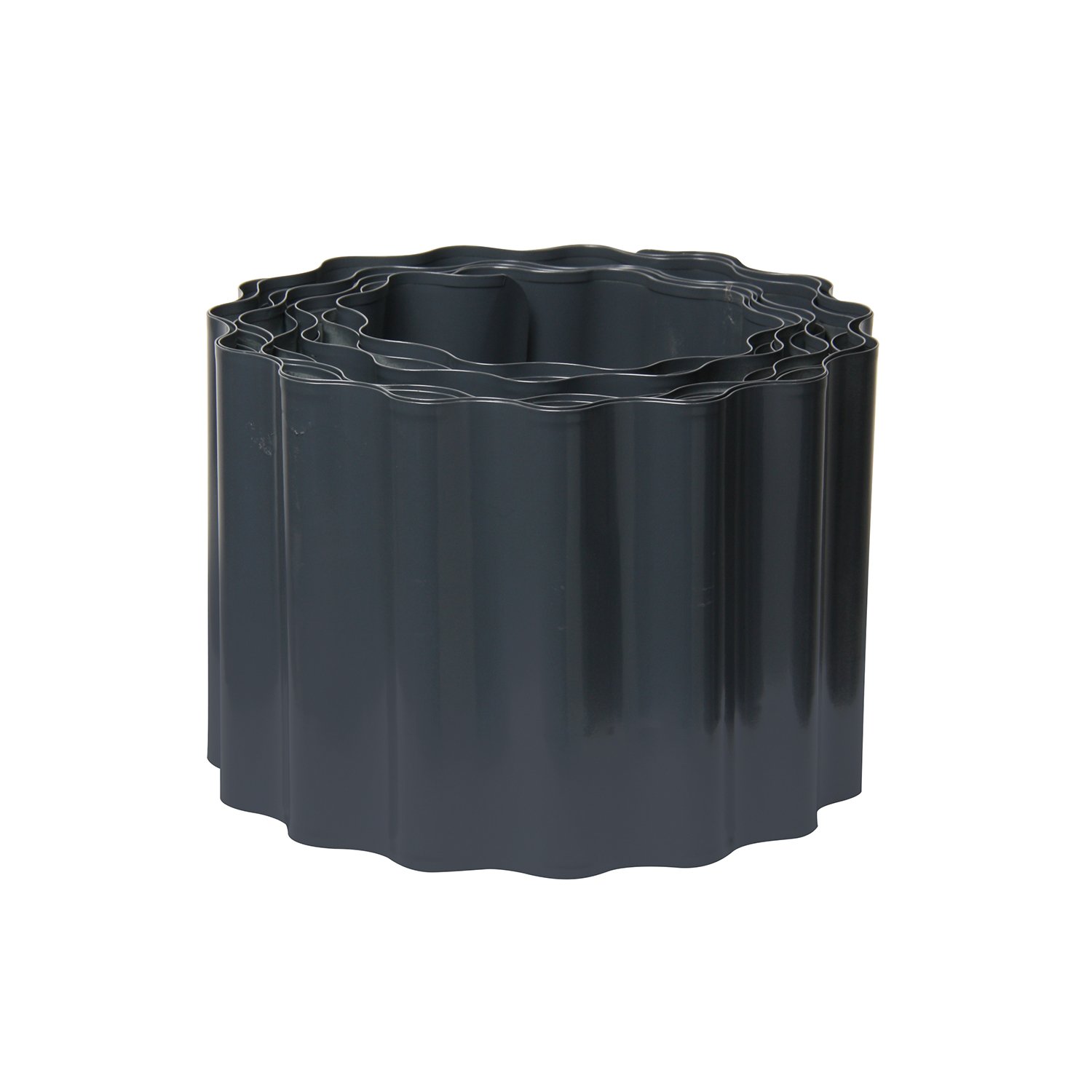 Bordure de pelouse ondulée anthracite L 500 cm x H 14 cm