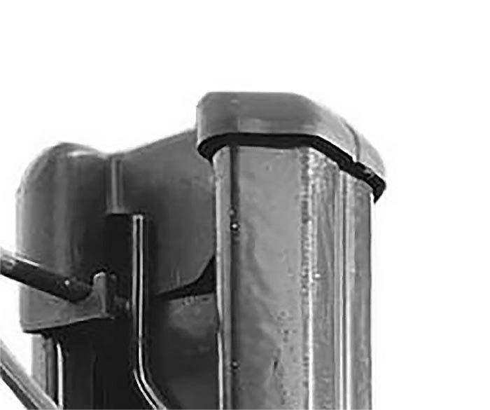 Bouchon à crochet pour poteau à clips