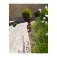 Chapeau de mur Bridoire, sans goutte d'eau, ton Pierre