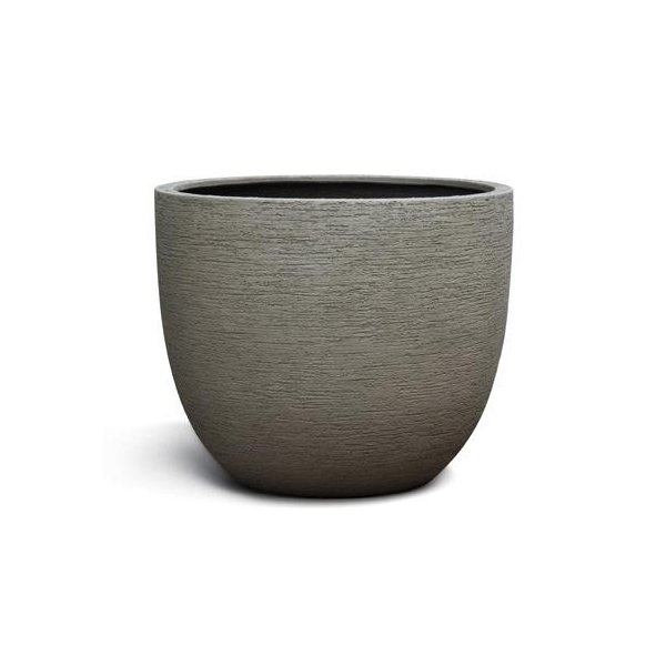 Vase rond Budoni Macchiato PM, aspect sable