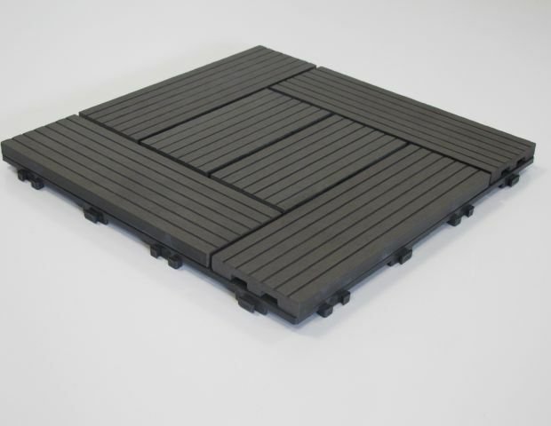 Caillebotis Classic en bois composite, teinte MADURO (anthracite)