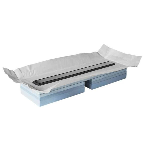 Caniveau à maçonner pour douche italienne, encombrement 4 à 6 cm, 70 cm