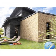 Kit ITE PSE TH31, 100 mm, 20m2 avec parement Causse terre de sienne