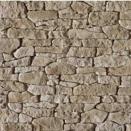 Parement pierre de Causse ton naturel nuancé sur treillis