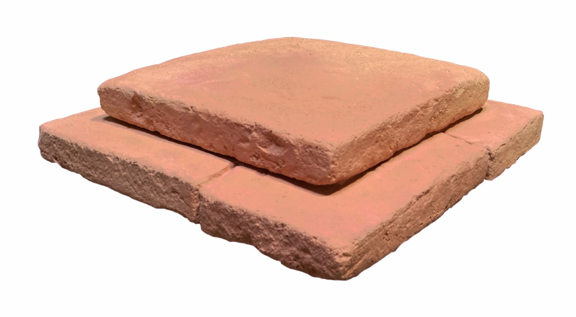 Chapeau Brique ton rouge pour pilier avec goutte d'eau