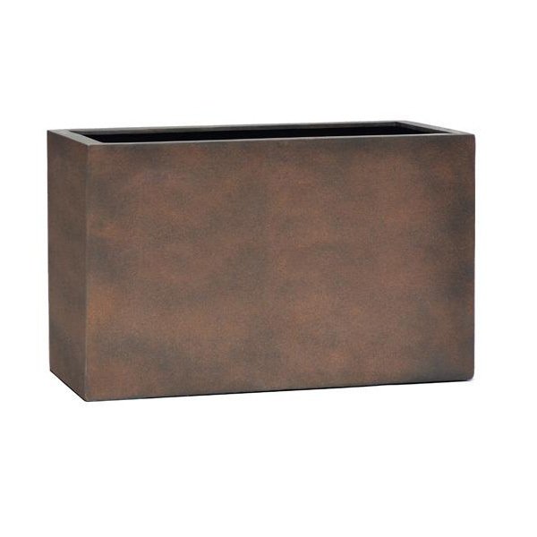 Vase rectangulaire Chester couleur rouille