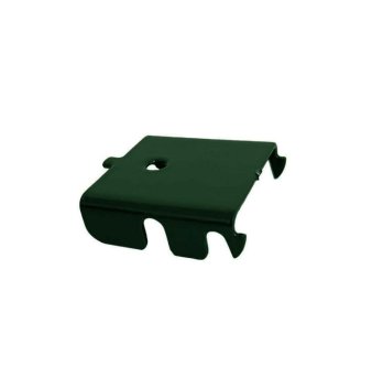 Vignette Clip acier vert pour poteau à clips