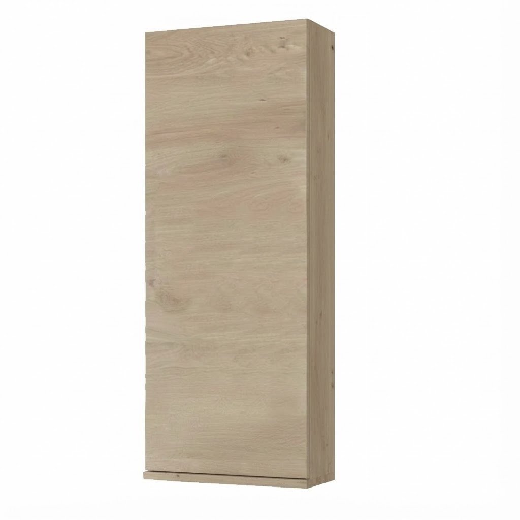 Colonne murale OXFORD, H.104 cm, P. 17 cm, 1 porte, chêne Sanremo, charnières à gauche, poignée en haut