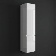 Colonne murale OXFORD 2 portes, blanc brillant, charnières à gauche