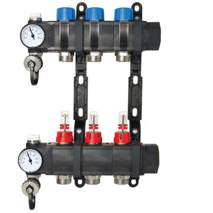 Collecteur 3 départs, composite, modulaire