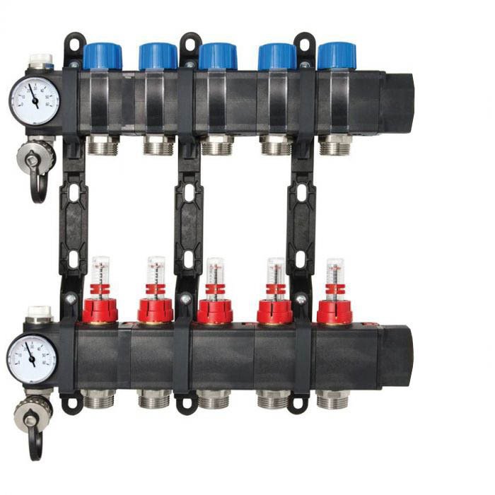 Collecteur 5 départs, composite, modulaire