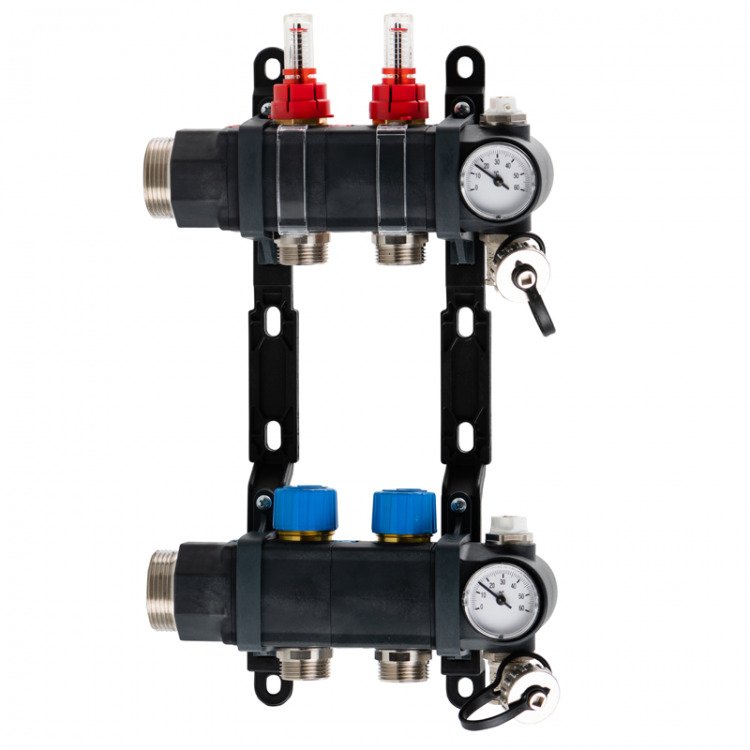 Collecteur 2 départs, composite, modulaire