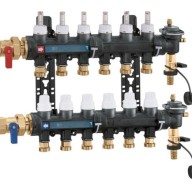 Collecteur HYDRONIC monobloc, 10 départs, composite, avec vannes