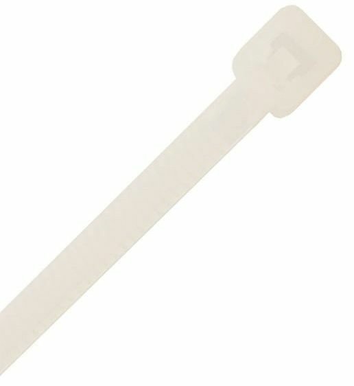 Colliers de serrage blanc 2.5 mm x 100 mm, paquet de 100 pièces
