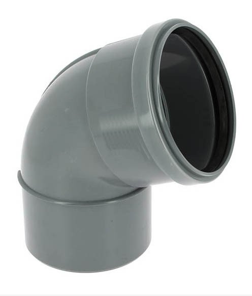 Coude PVC assainissement M-F, 67°, Ø 160 mm, CR4